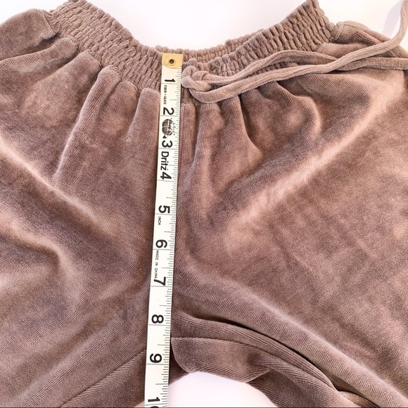 Vanita Rosa Taupe Luxury LowRise Velour Joggers XS - Picture 11 of 12